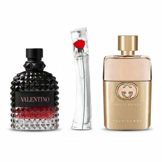 Damen 3er-Set — Kühne Blütenkreation